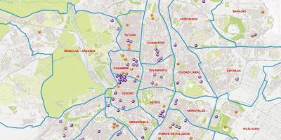 Mapa Madrid barrios