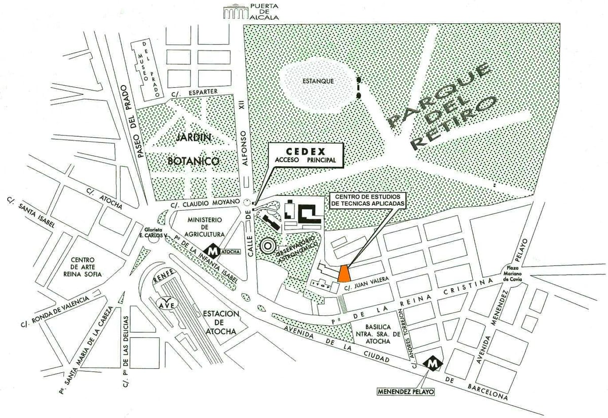 mapa nádraží atocha Madrid