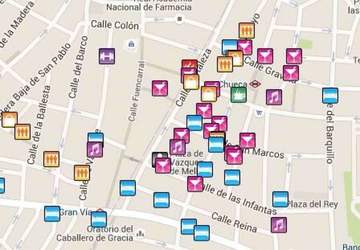 gay oblasti Madrid ukázat mapu