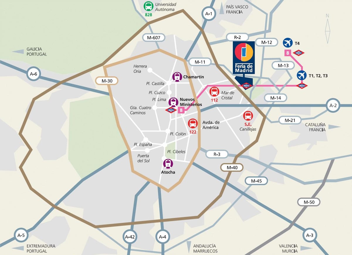 mapa ifema Madrid