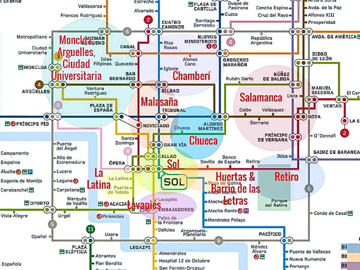 mapa la latina Madrid