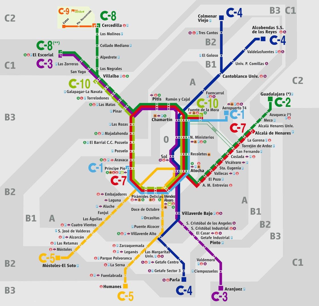 mapa Madrid atocha railway station