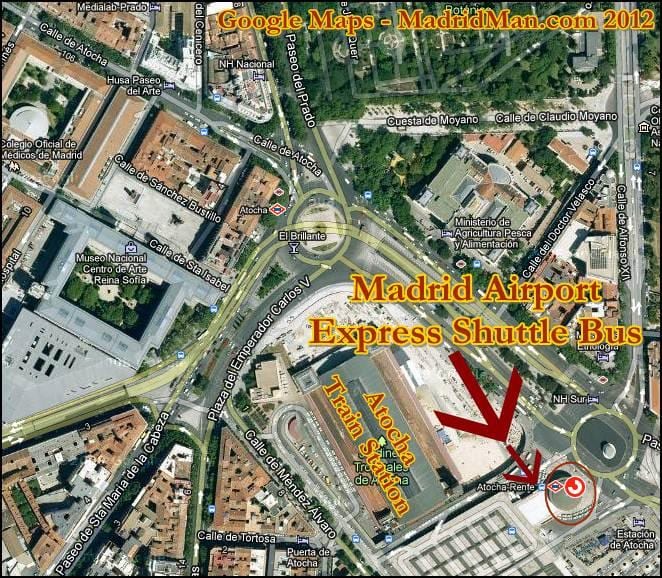 puerta de atocha nádraží mapě