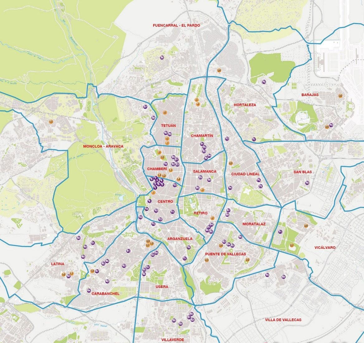 mapa Madrid-chamartin vlakové nádraží