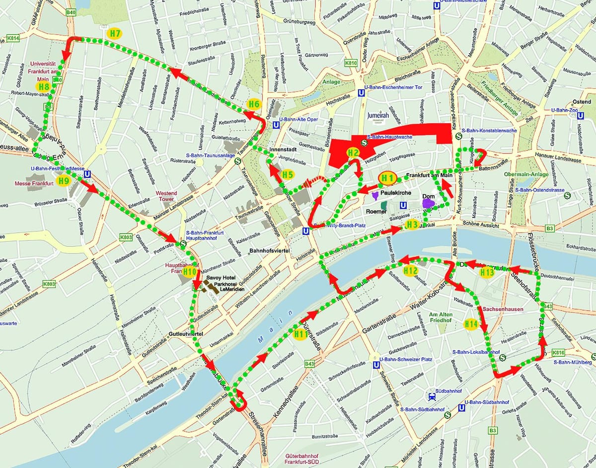 Madrid hop on hop off bus tour mapě