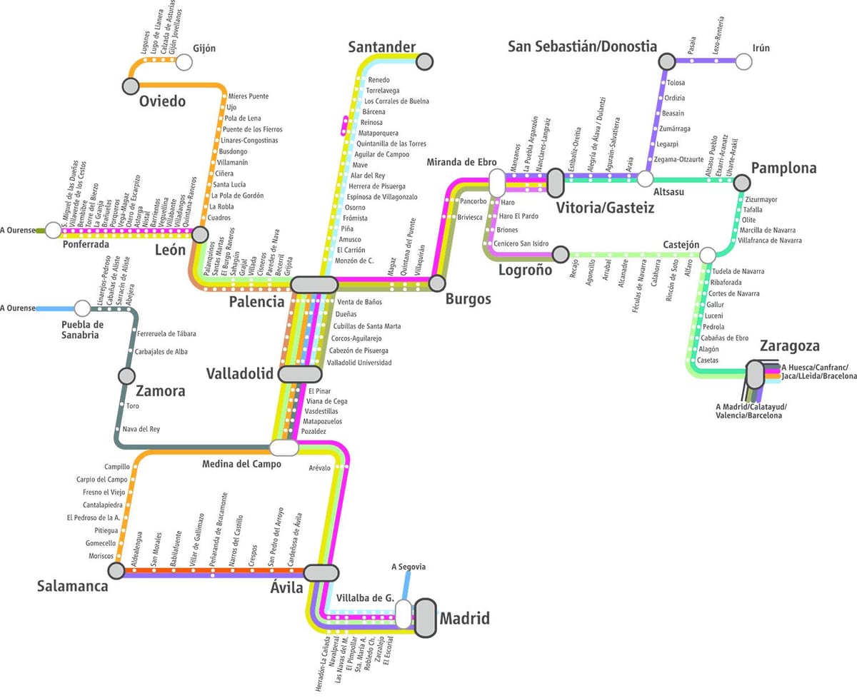 mapa Madrid renfe