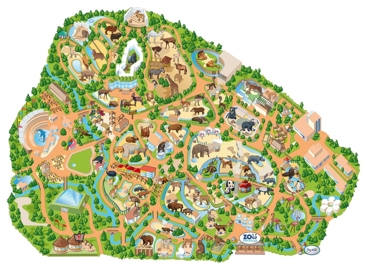 mapa Madrid zoo