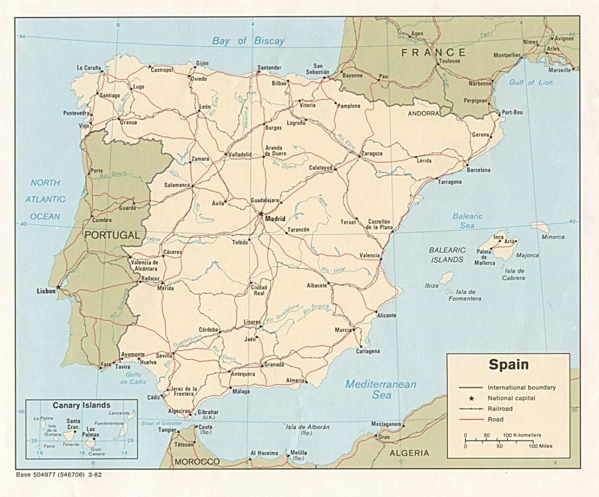 Madrid na mapě
