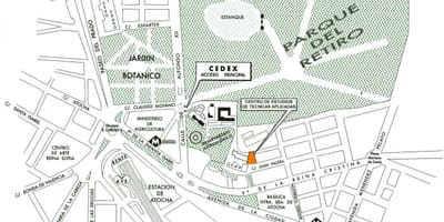Mapa nádraží atocha Madrid