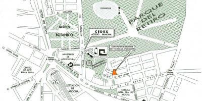 Mapa nádraží atocha Madrid