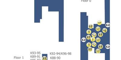 Barajas terminálu 4 mapa