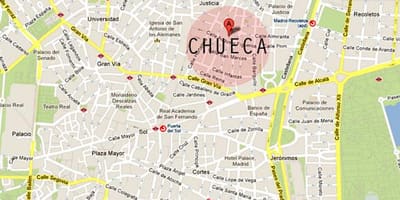 Madrid chueca mapě