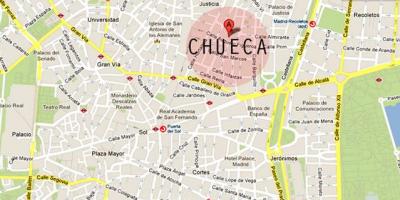 Madrid chueca mapě