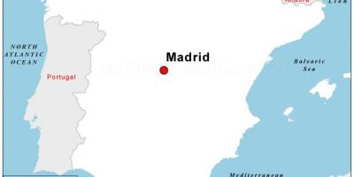 Mapa hlavního města Španělska