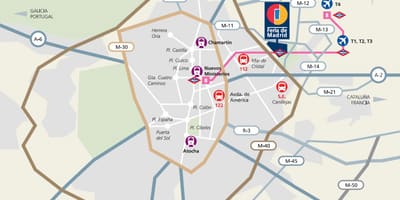 Mapa ifema Madrid