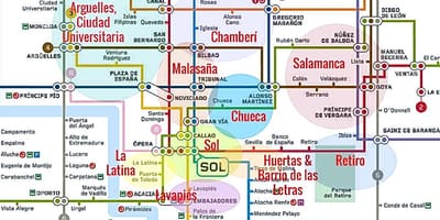 Mapa la latina Madrid