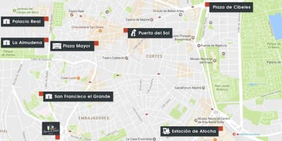 Mapa Madrid atocha