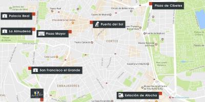 Mapa Madrid atocha