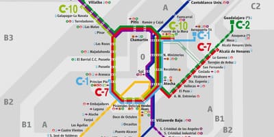 Mapa Madrid atocha railway station