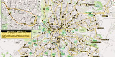 Emt Madrid bus mapa