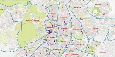 Mapa Madrid barrios