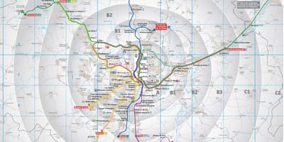 Madrid tranzitní mapa