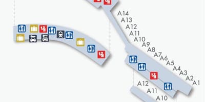 Madrid barajas terminálu mapě