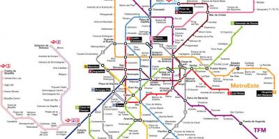 Metro de Madrid ukázat mapu