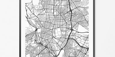 Mapa Madrid ukázat mapu plakát
