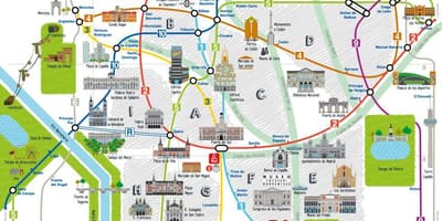 Madrid mapa evropy