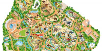 Mapa Madrid zoo