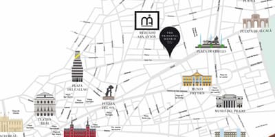 Mapa plaza del sol Madrid