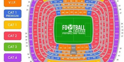 Bernabeu sedadla mapě