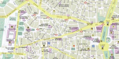 Madrid centra mapě